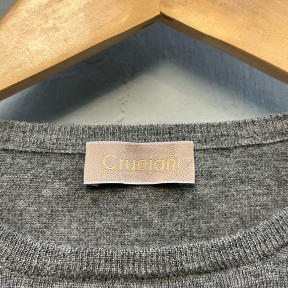 Cruciani Grey Wool Crewneck sweater, size 46 (US 8) - Picture 6 of 10